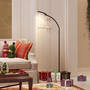 LED Floor Lamp  4 Brightness Level  3 Colors  Rubberized Feel Top to Base